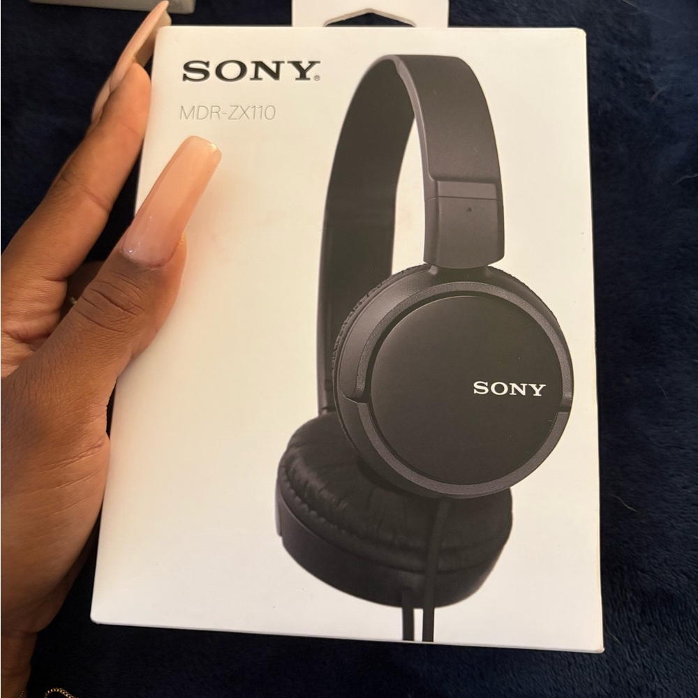 Sony MDR-ZX110 On-Ear Black Headphones